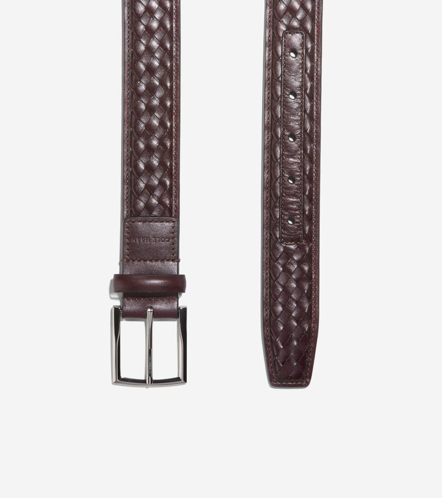 ウーブン レザー ベルト mens 18000 | COLE_HAAN
