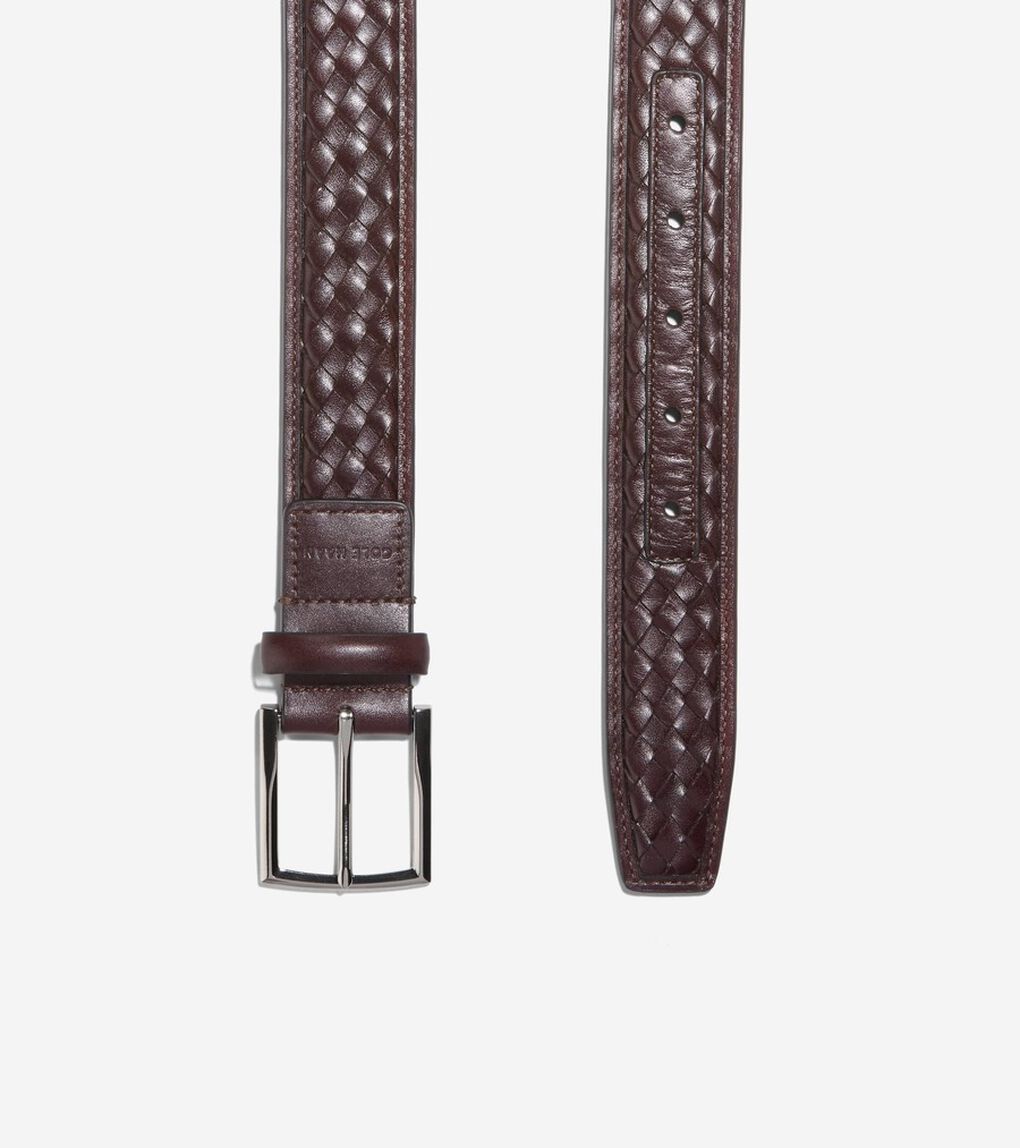 ウーブンレザーベルト mens