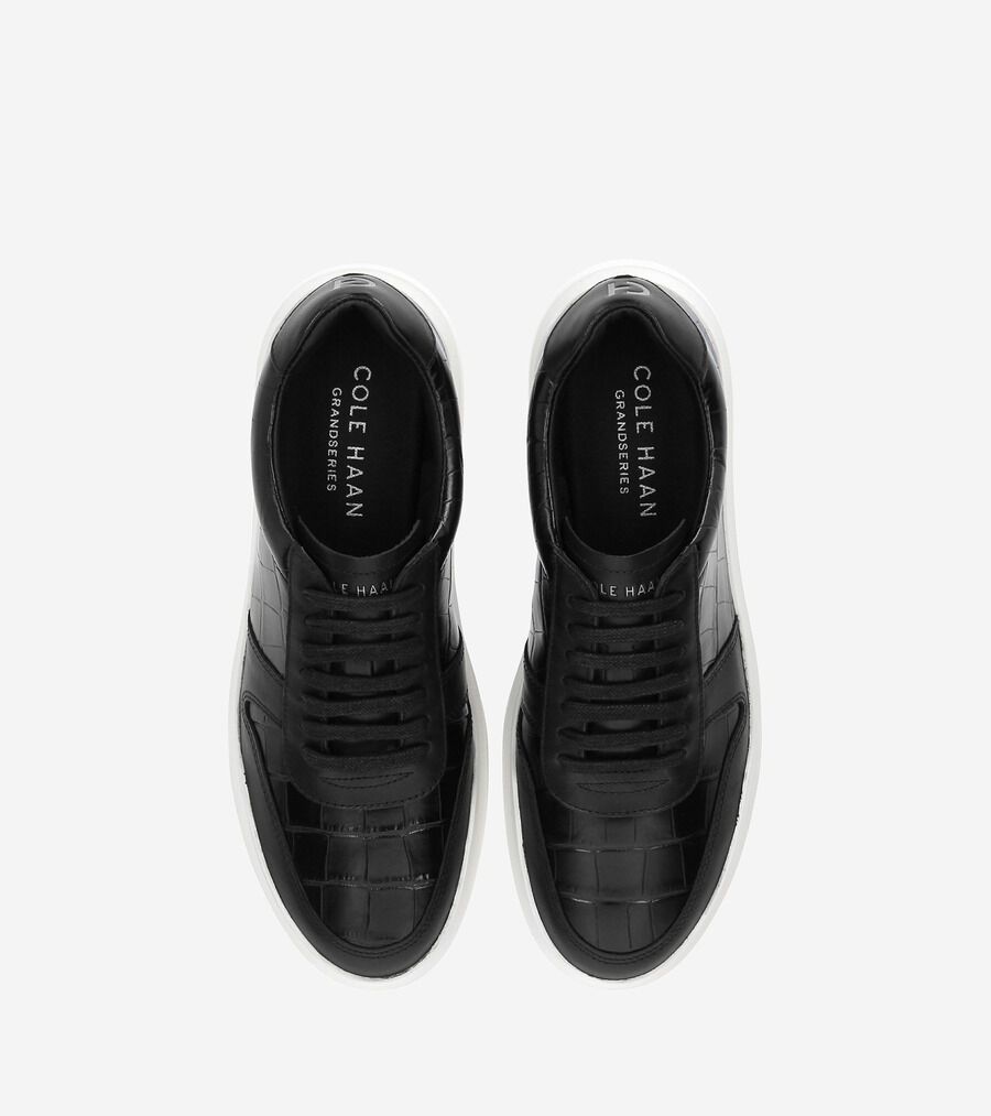 新品•未使用✨コールハーン　グランドプロ ラリー コート スニーカー　レザー　黒 グランドプロ ラリー コート スニーカー mens. 0.0 | COLE_HAAN