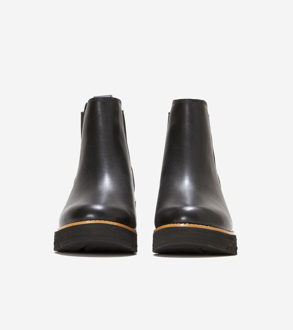 ゼログランド シティ ウェッジ ブーツ ウォータープルーフ womens.