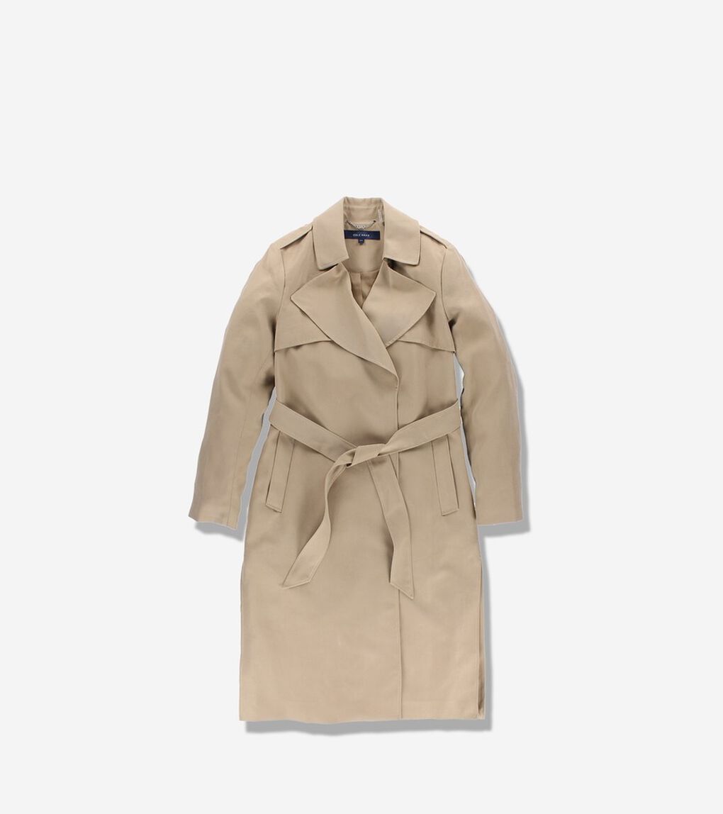ドレープ ルース ベルト トレンチ コート womens.
