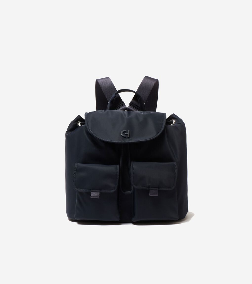 ナイロンフラップバックパック womens