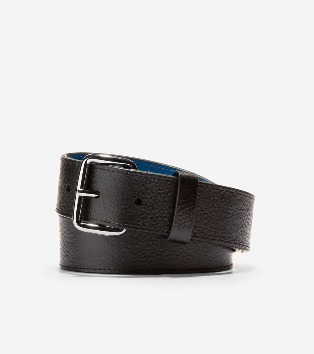 35mm カット エッジ レザー ベルト mens.