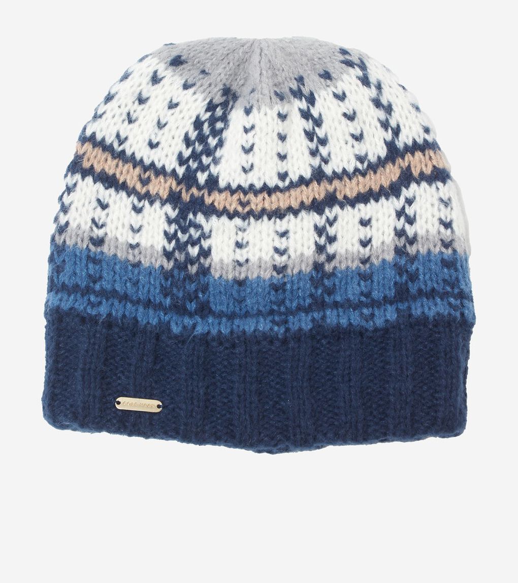 プレイド カラーブロック ハット womens.