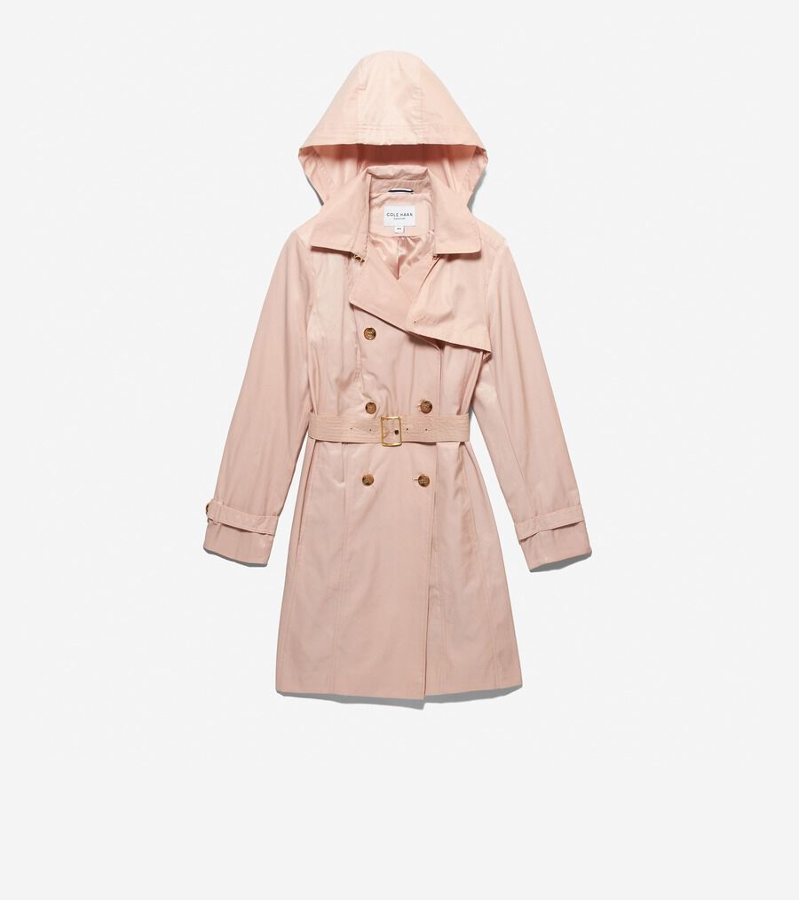 フーテッド トレンチ womens. 0.0 | COLE_HAAN