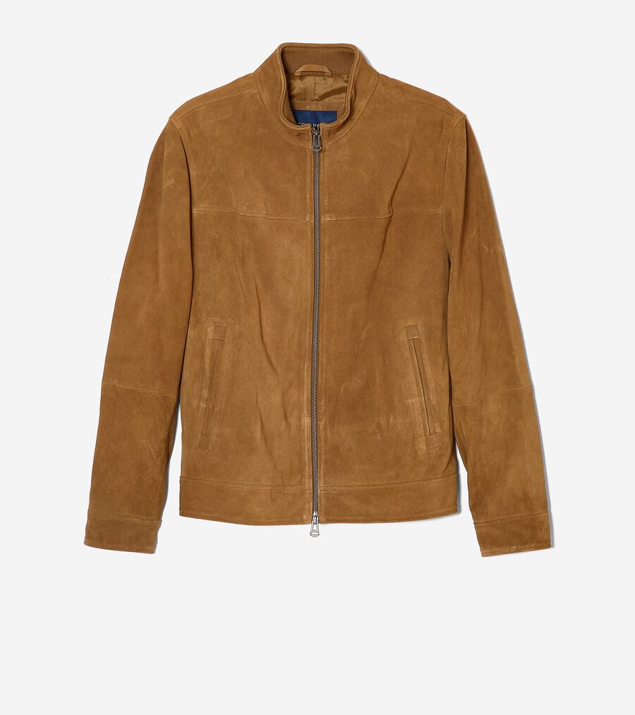 COLE HAAN コールハーン レザージャケット ラムスキン タグ付き Ｍ COLE HAAN コールハーン レザージャケット ラムスキン タグ付き