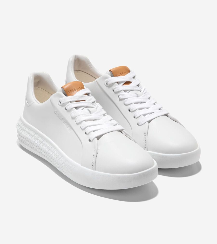 [最終価格]COLE HAAN ホワイト レザー スニーカー24㎝超美品 グランド ハリオン カップ レザー womens. 24000 | COLE_HAAN