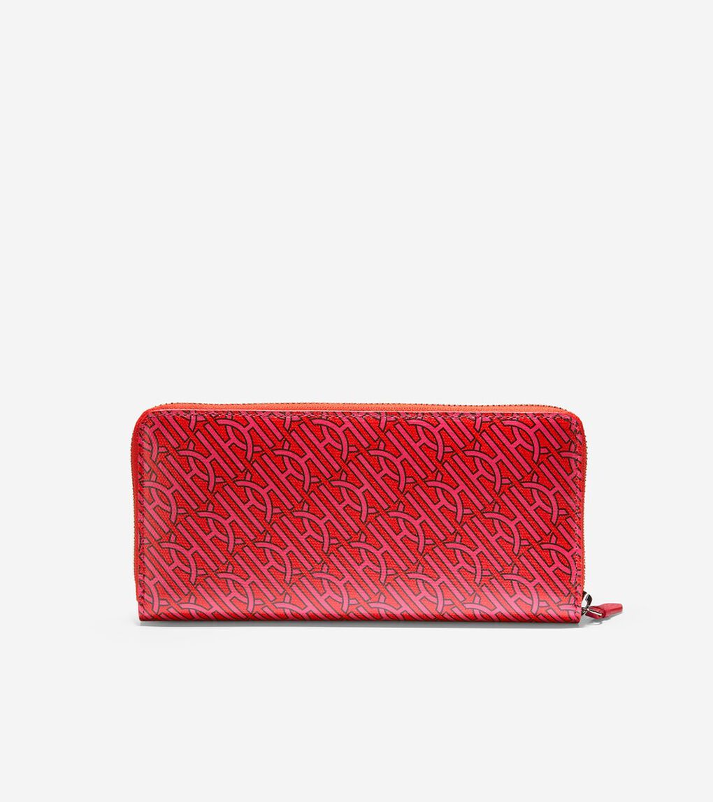 コーテッド キャンバス ジップ コンチネンタル womens.