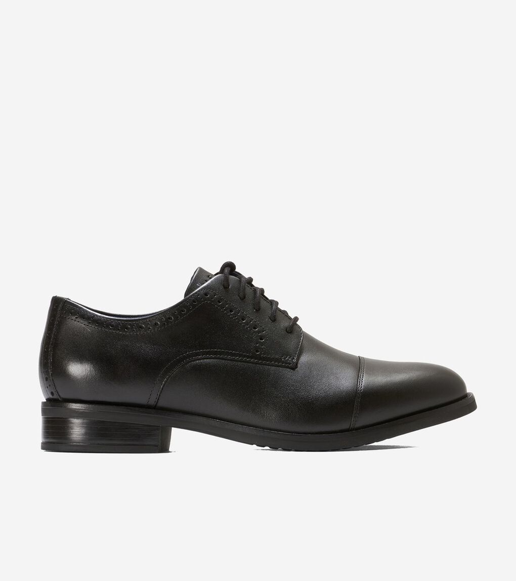 ダビッドソン グランド キャップトゥ オックスフォード mens. 0.0 | COLE_HAAN Florsheim メンズ Jetson キャップ トウ オックスフォード, ブラック, 13