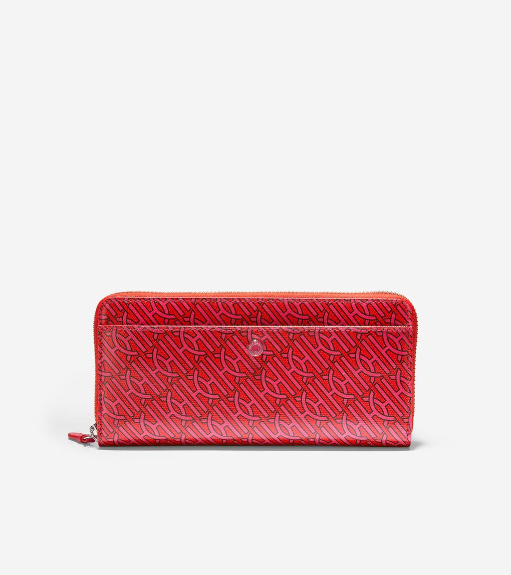 コーテッド キャンバス ジップ コンチネンタル womens.