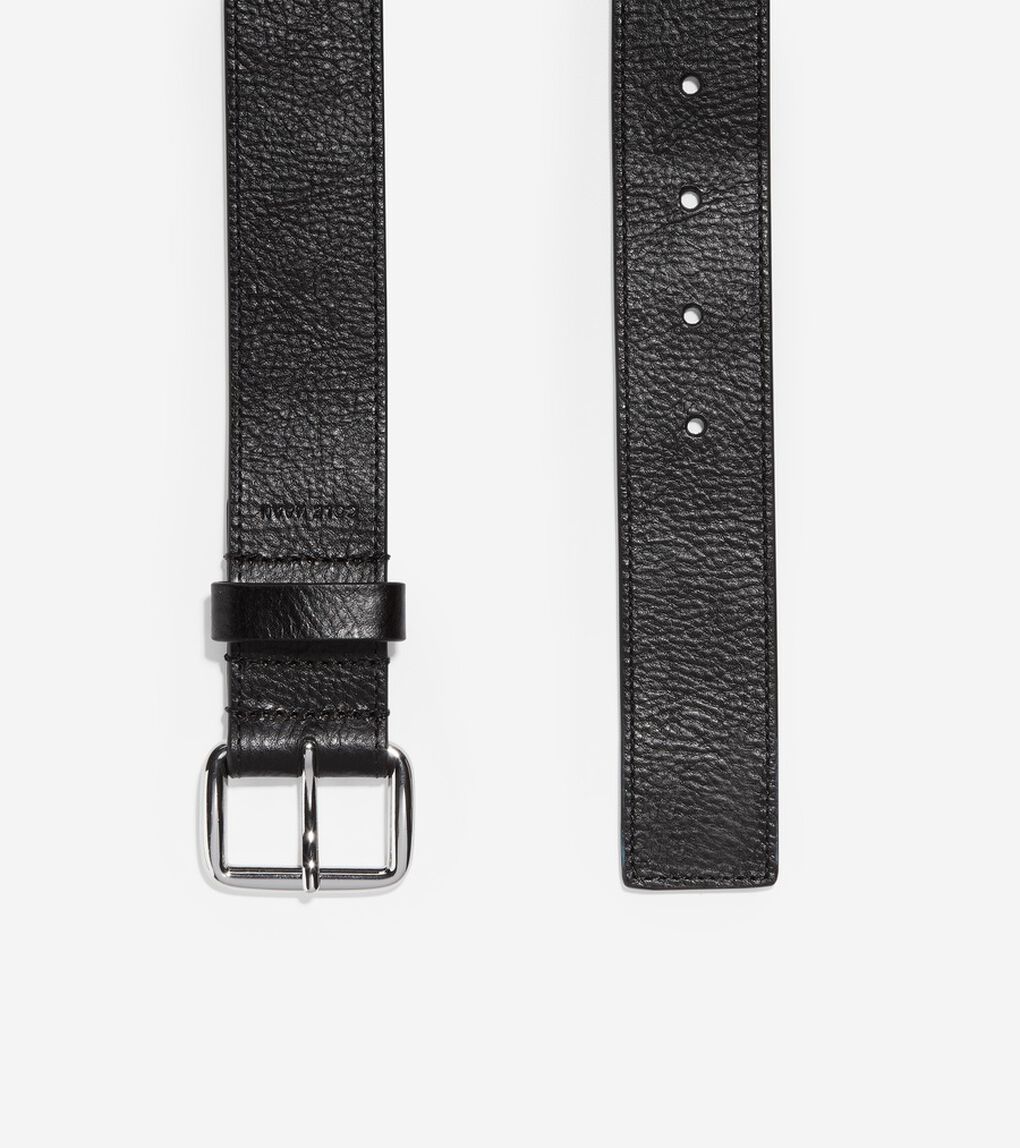 35mm カット エッジ レザー ベルト mens.