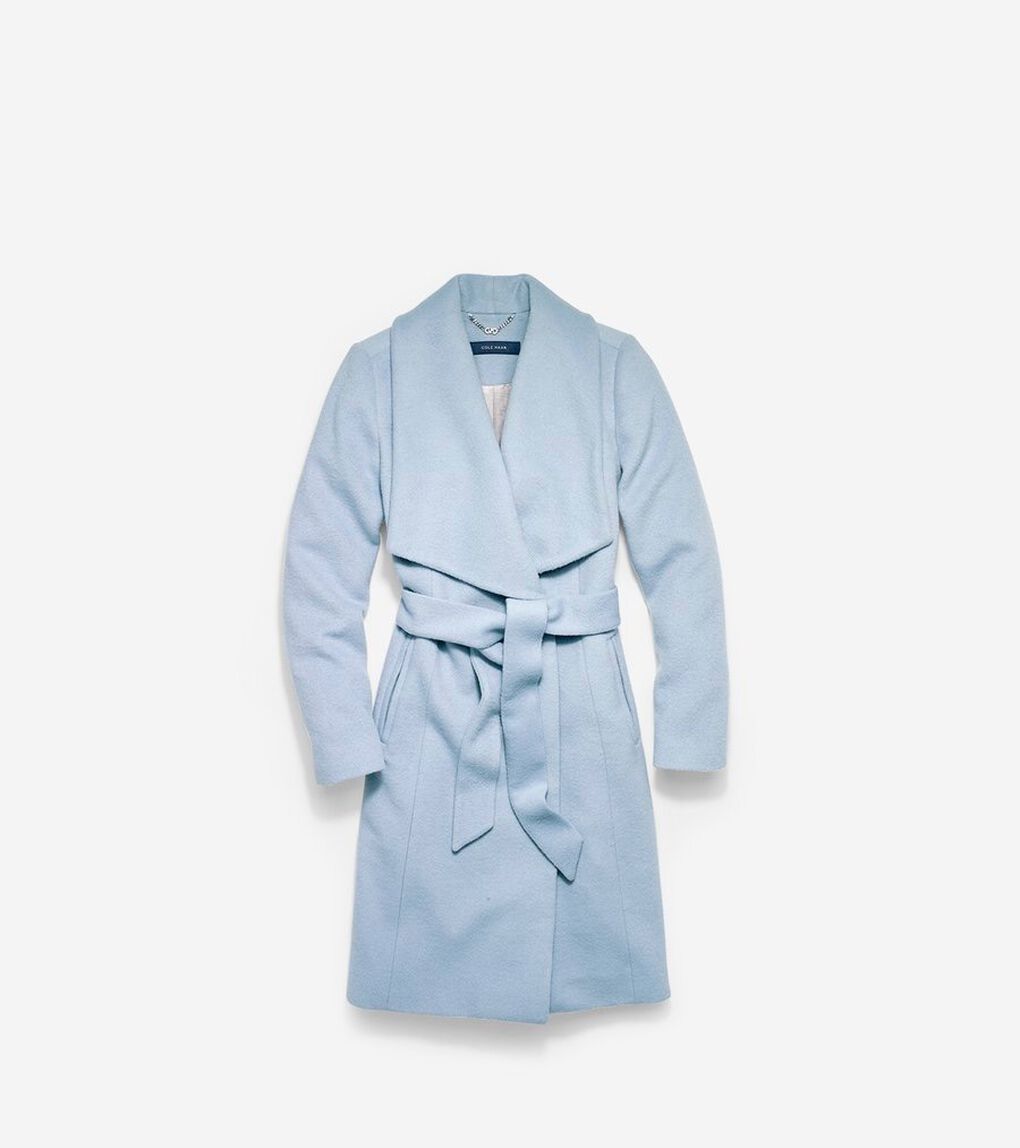 アルパカ ラップ コート womens.