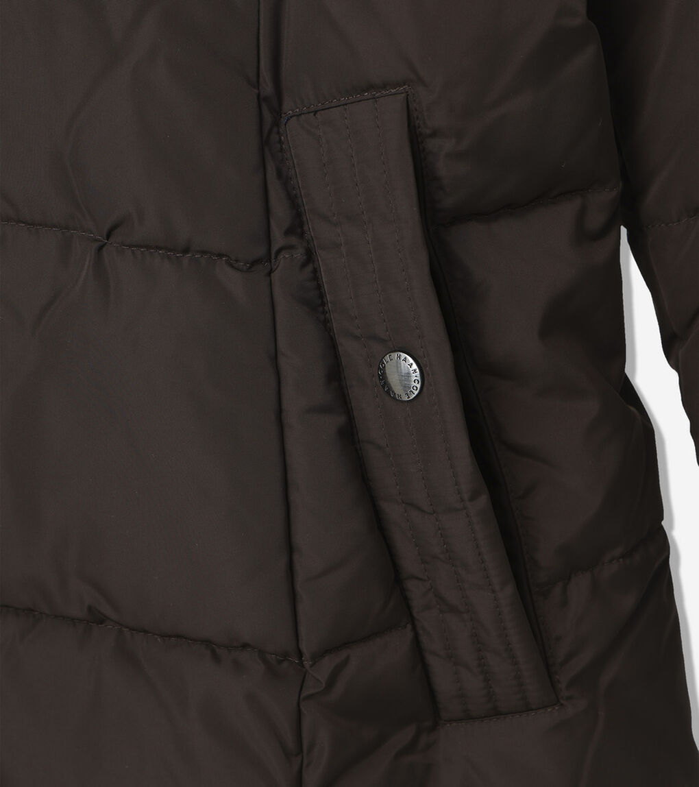 タフタ ダウン ジャケット ウィズ セットイン フード womens
