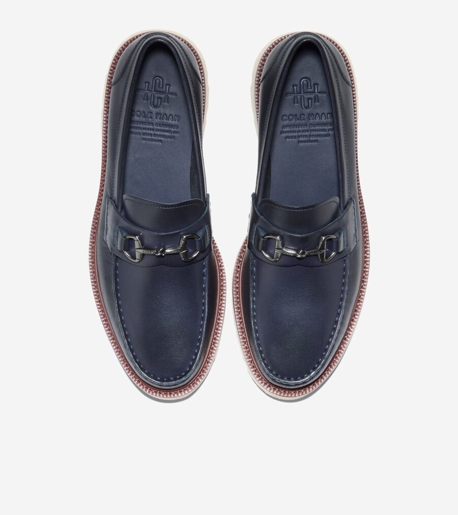 未使用 DONALD J PLINER イタリア製 ローファー ビット eness ローファー 「ENESS」track sole leather bit loafer