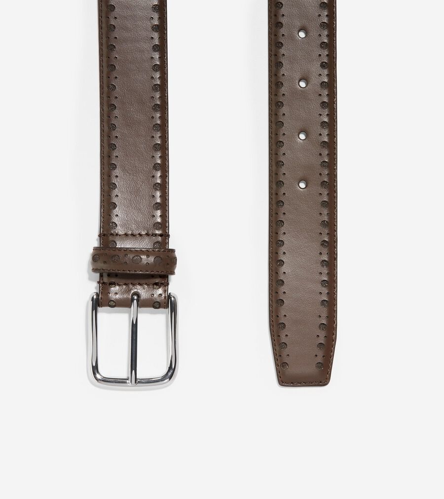 35mm パーフォレーテッド レザー ベルト mens. 0.0 | COLE_HAAN