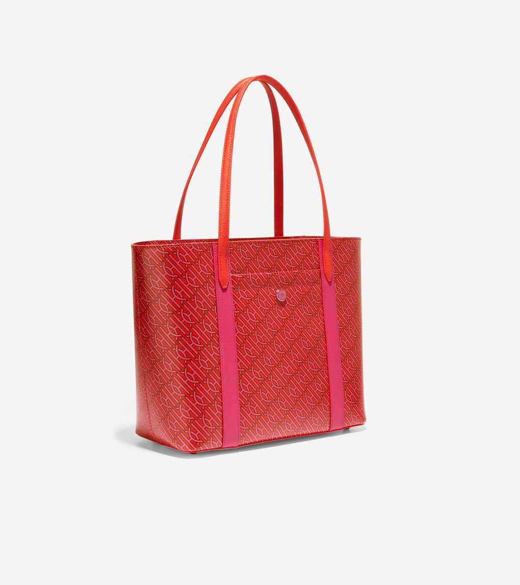 コーテッド キャンバス スモール トップ ジップ トート womens.