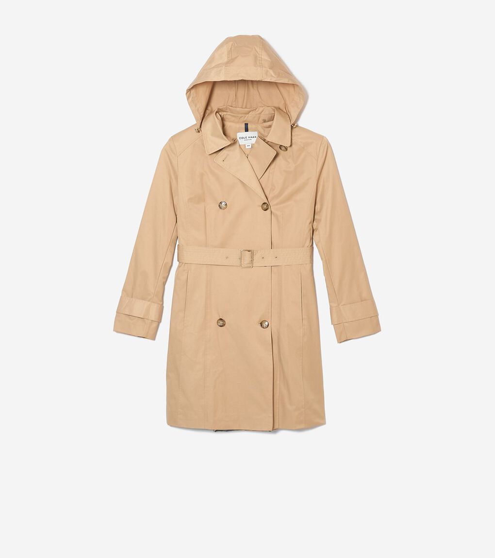 トレンチウィズフード womens