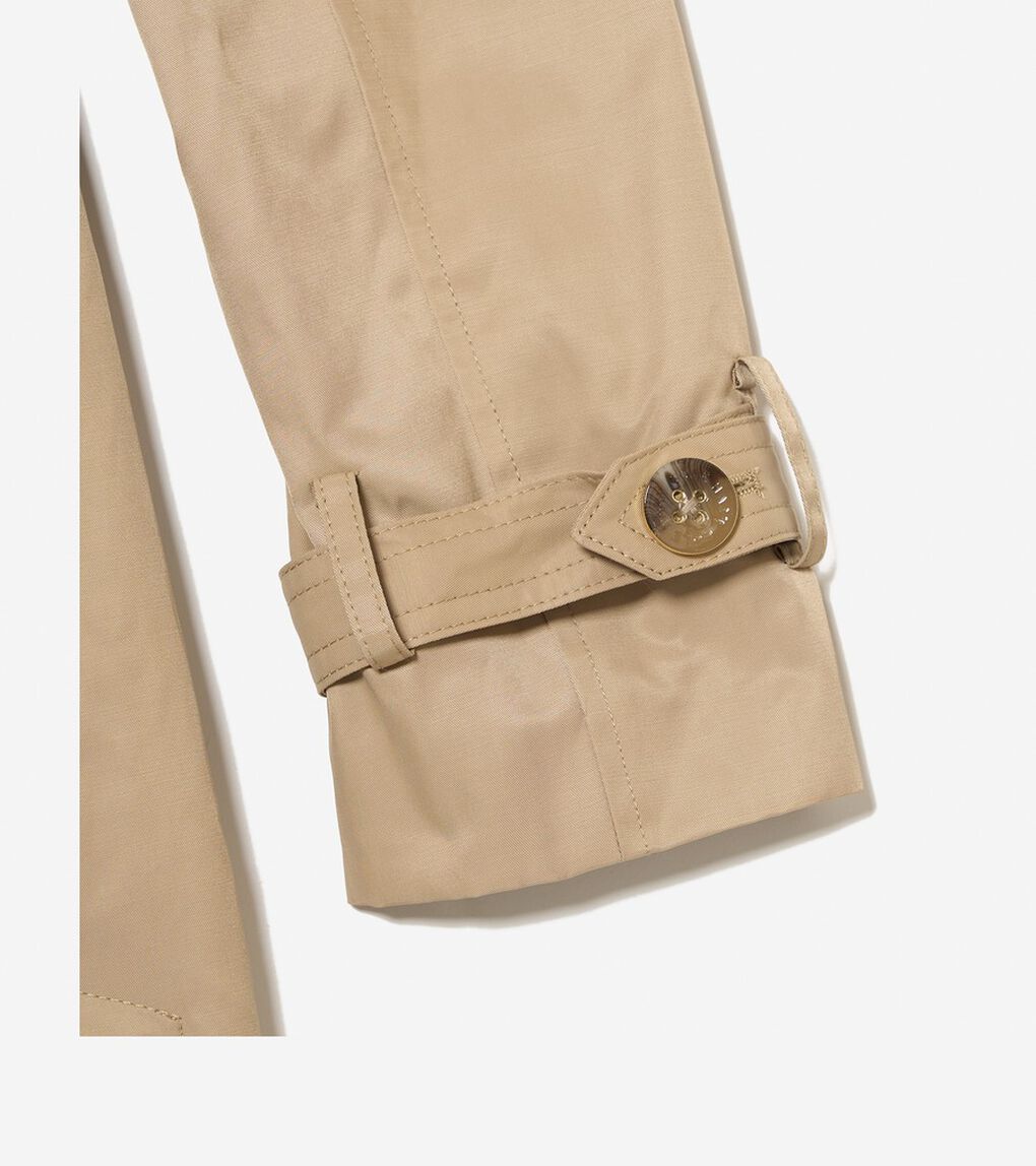 コットン レイン トレンチコート womens.