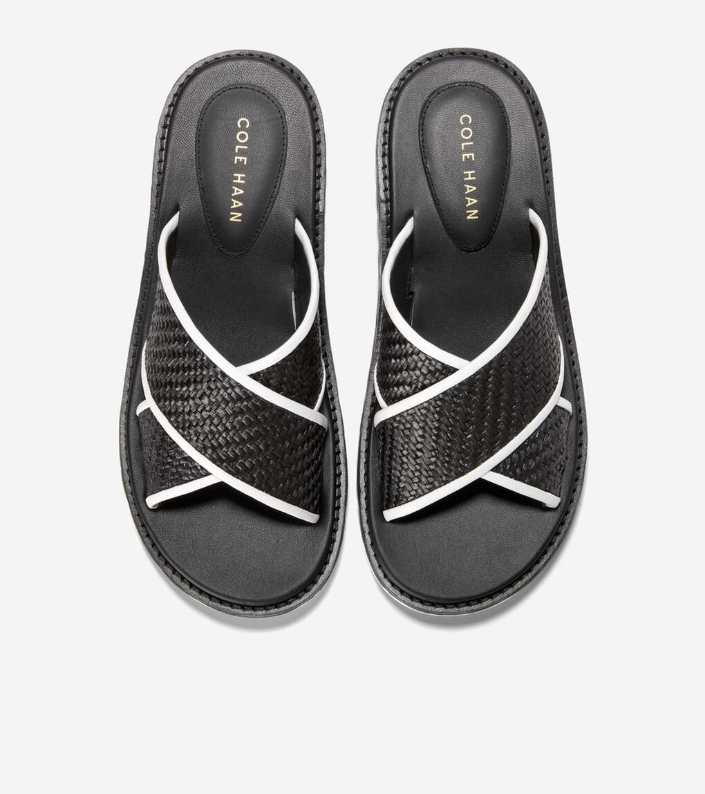 グランドプロ デイリン ウェッジ スライド サンダル womens