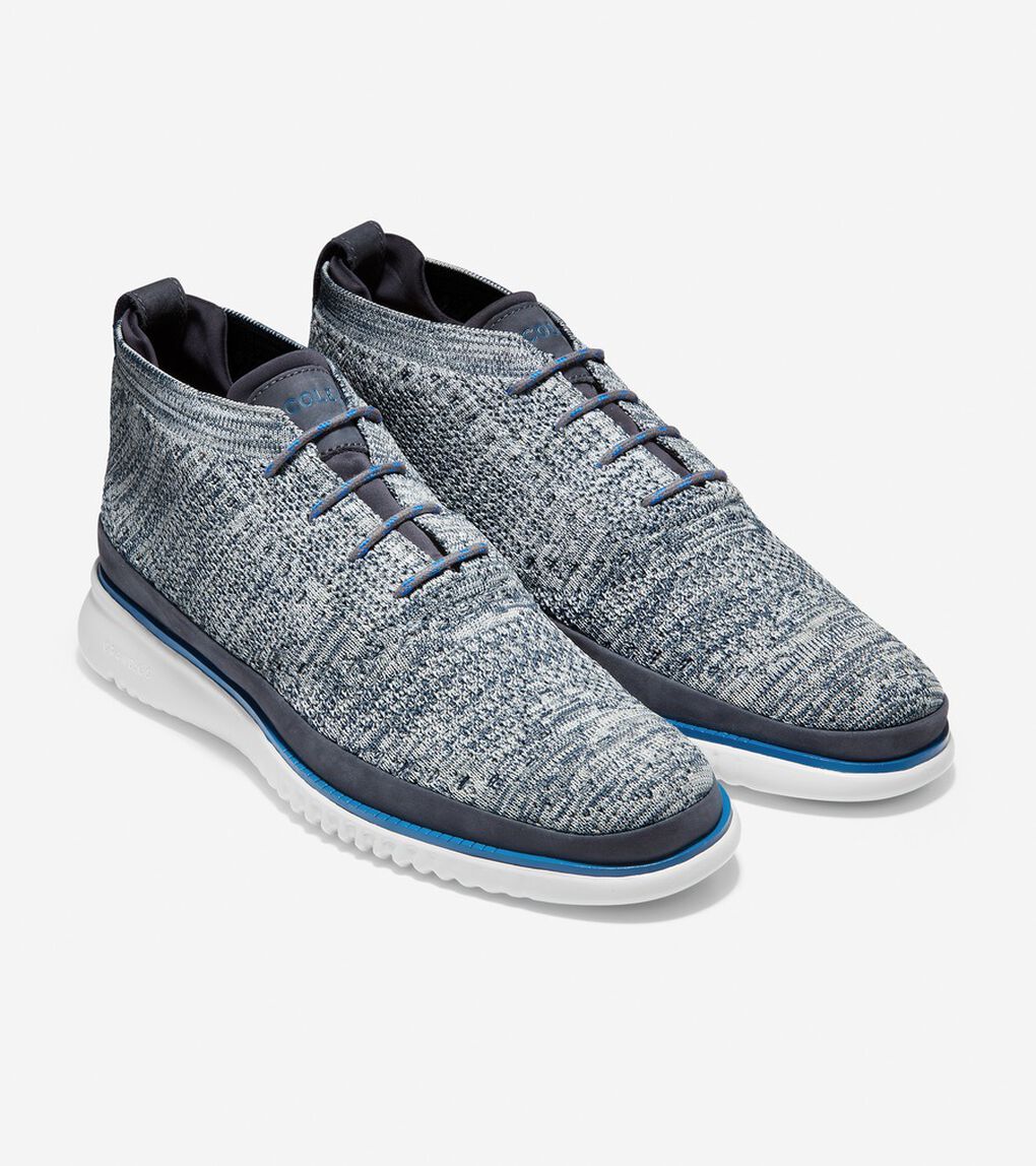 2.ゼログランド スティッチライト チャッカ ウォーターレジスタント mens.