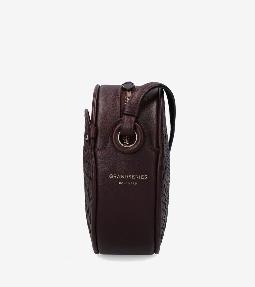 グランド アンビション ウォーブン レザー サークル バッグ womens.