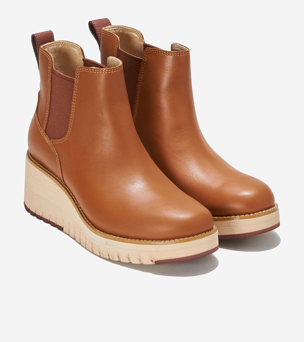 ゼログランド シティ ウェッジ ブーツ womens.