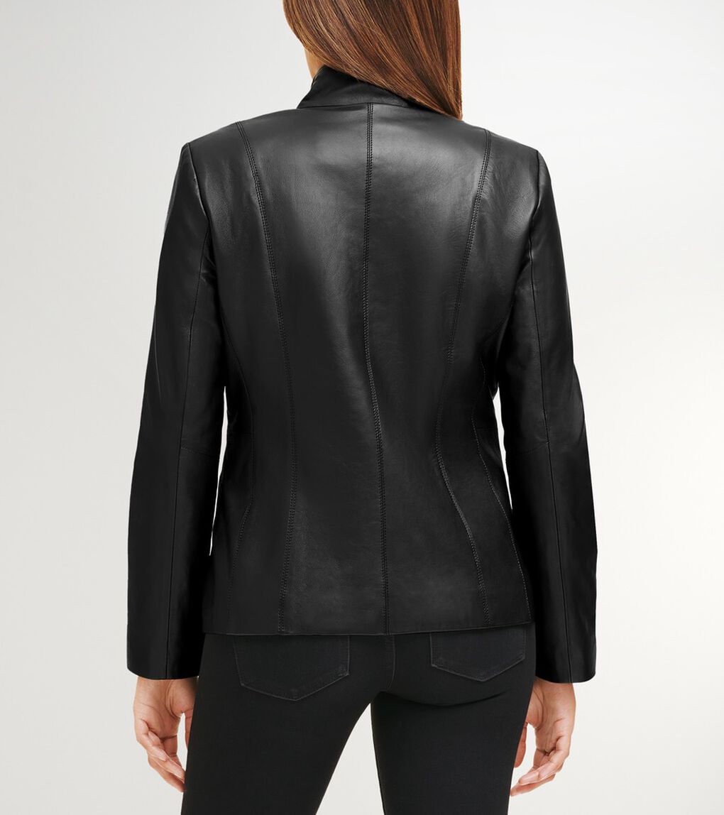 ウィングカラーレザージャケット womens.