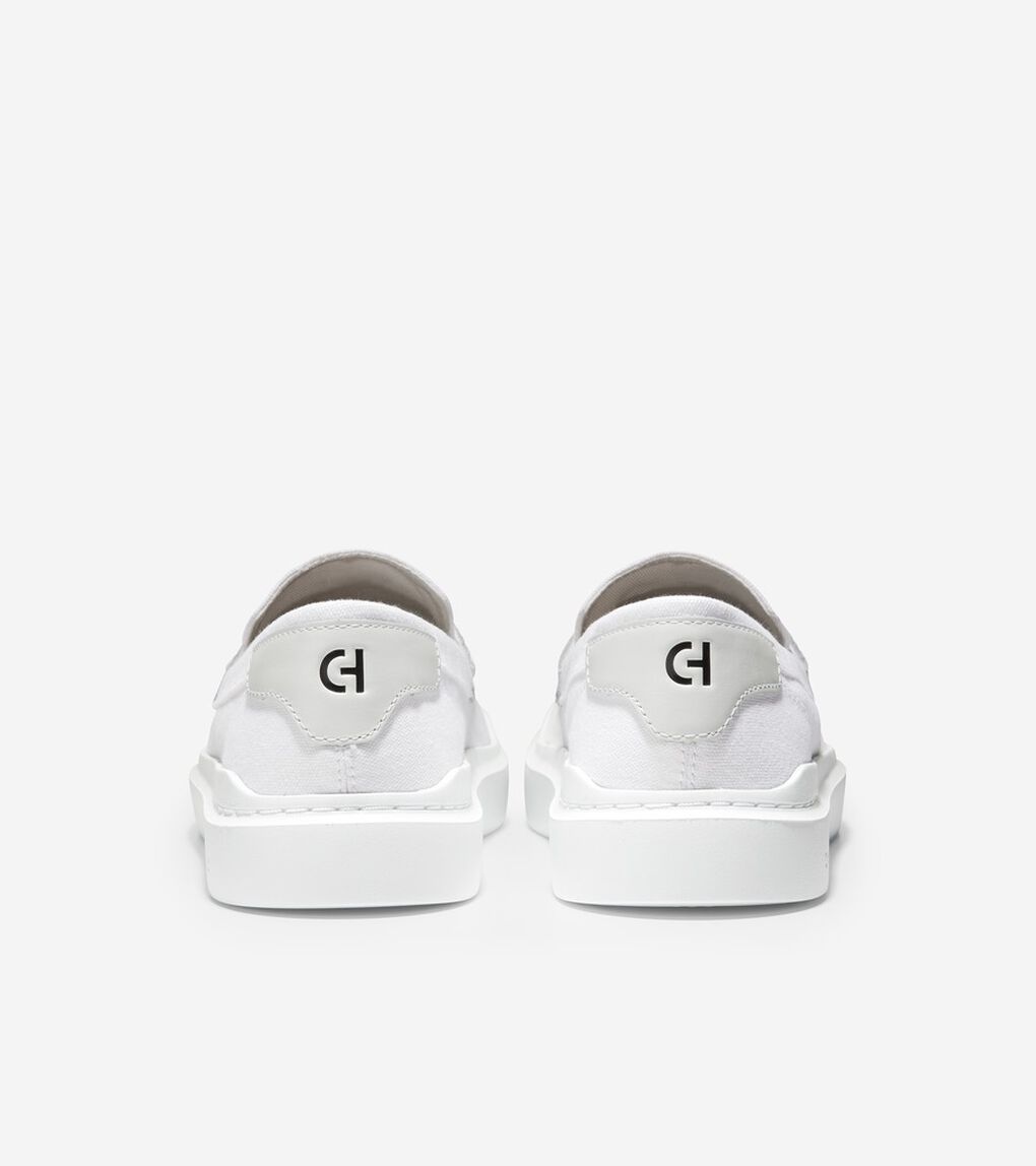 グランドプロ ラリー キャンバス ペニー ローファー womens.