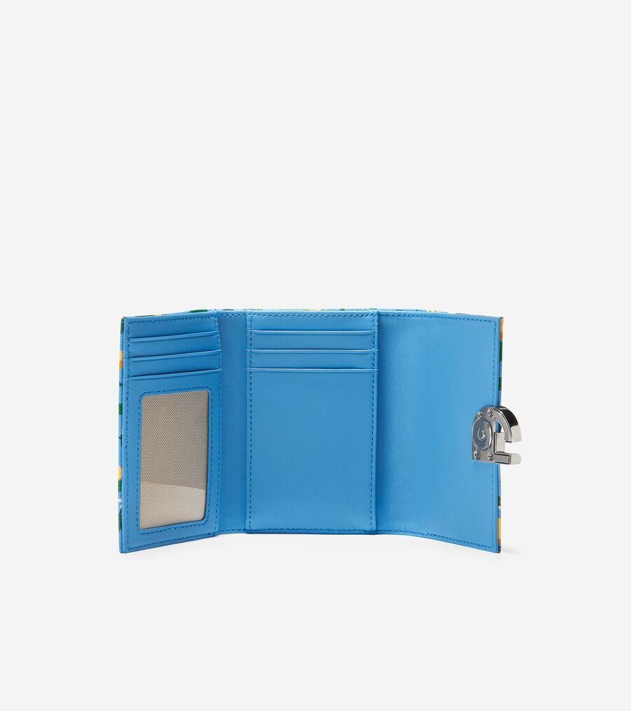 Camden woven shop trifold wallet