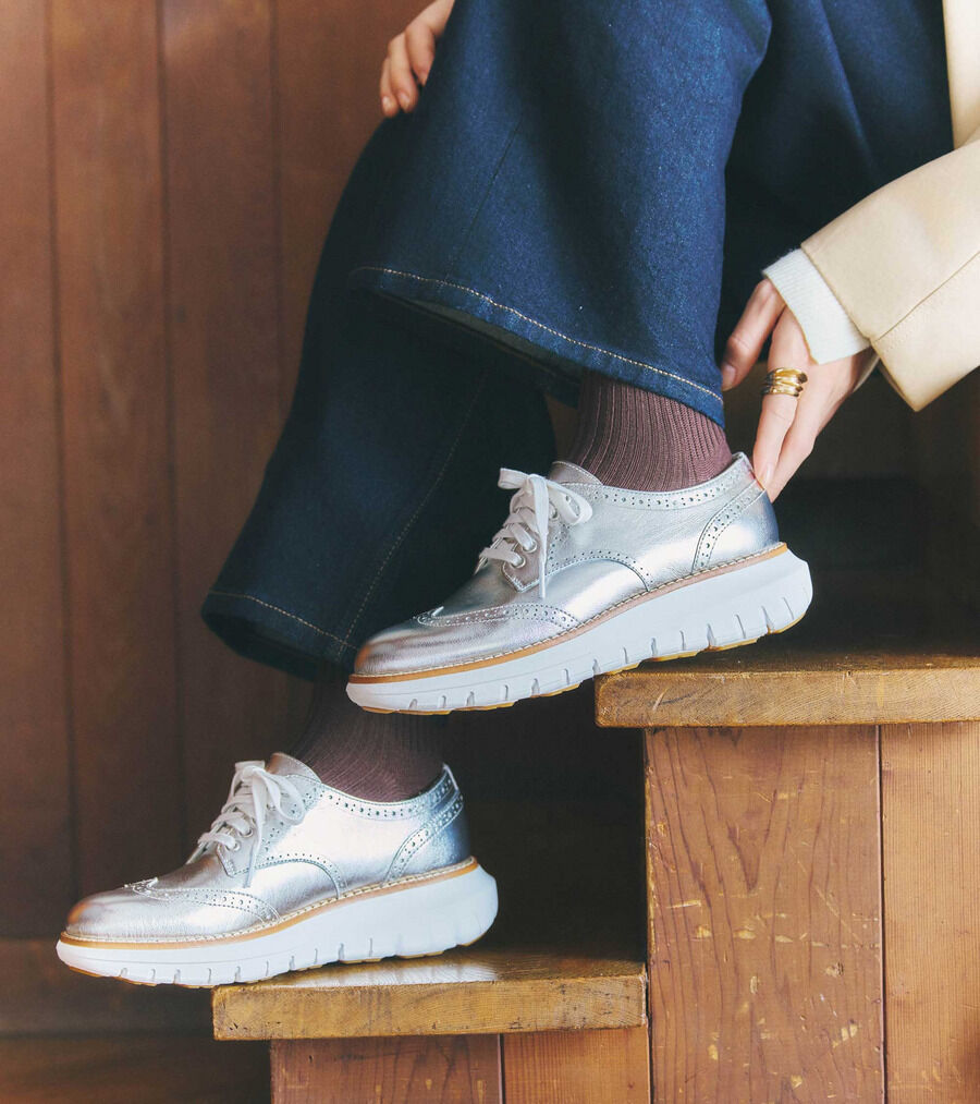 ゼログランド レクサンナ ウィングチップ オックスフォード womens