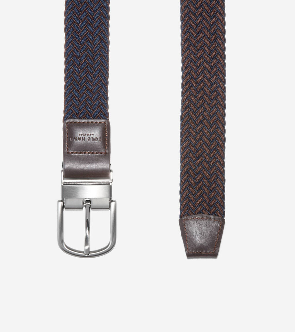 キングスレー リバーシブル ストレッチ ウェビング ベルト mens.
