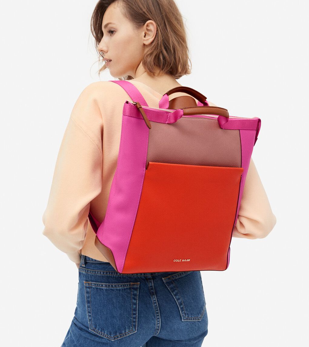 レザー コンバーチブル バックパック womens.