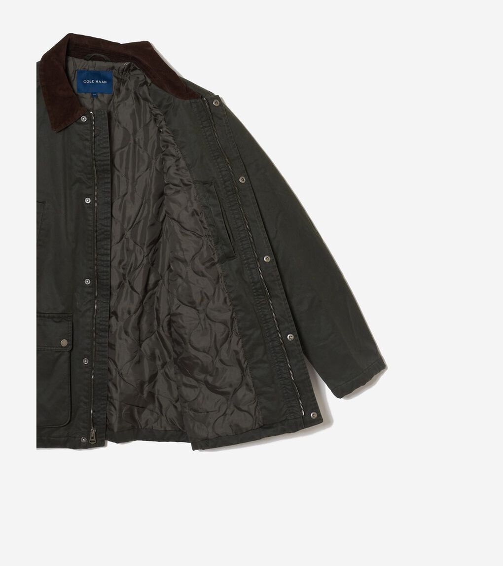 コーテッドコットンレインジャケット mens.