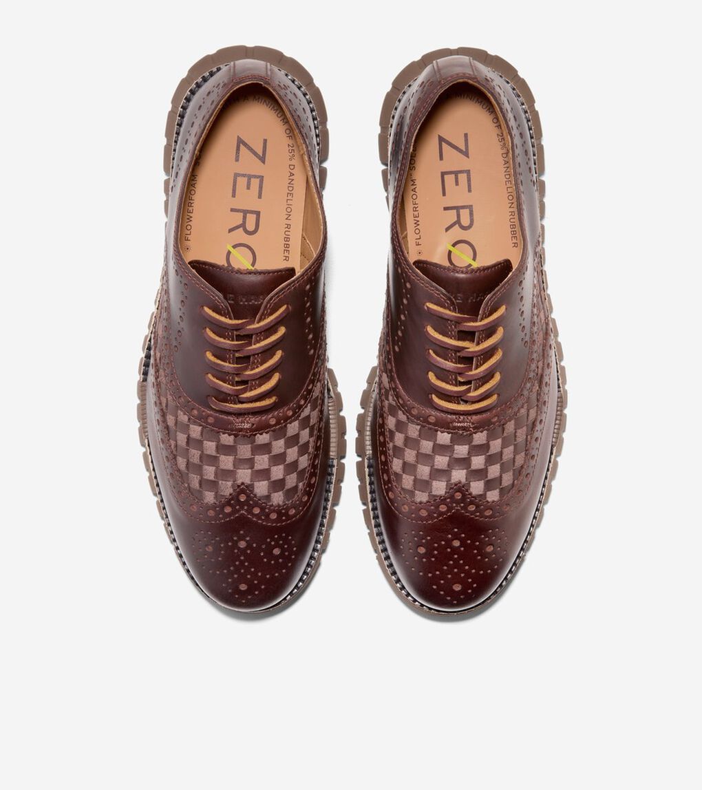 ゼログランド リマスタード ウィングチップオックス ラインド mens.