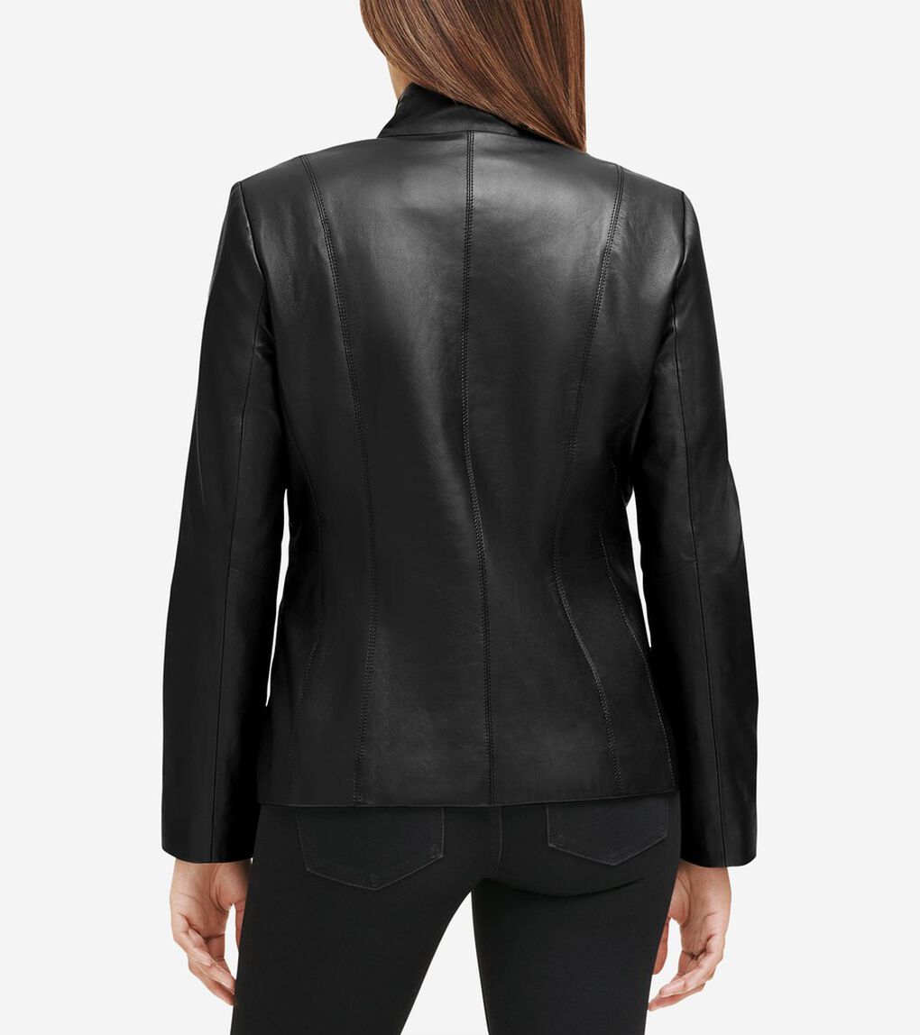 ウィングカラーレザージャケット womens.