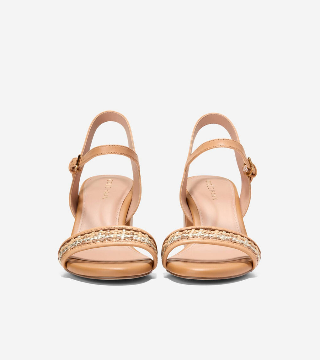 ジョージー ブロック ヒール サンダル 65MM womens.