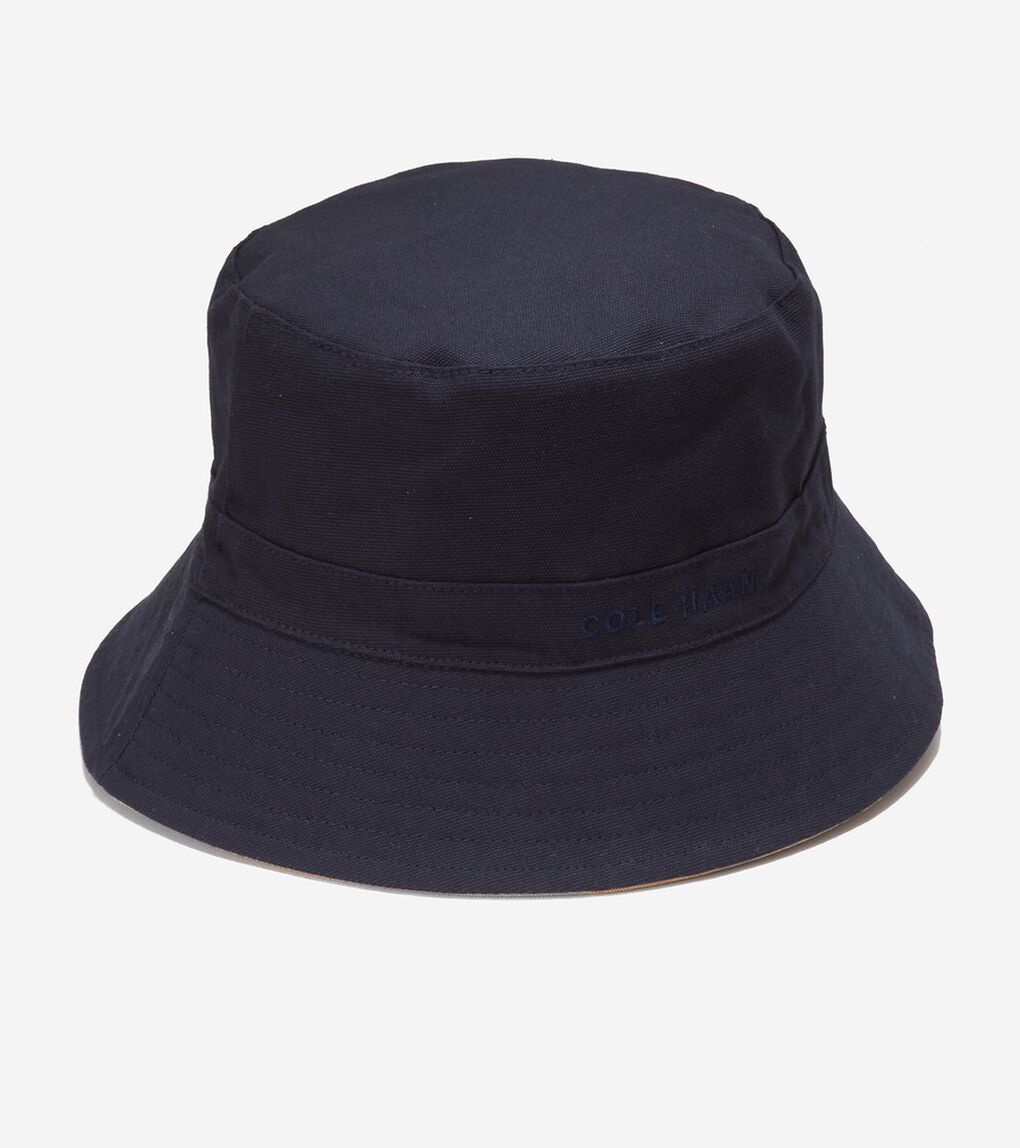 リバーシブル ソリッド バケットハット mens.