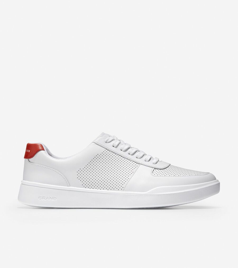 グランド クロスコート モダン パーフォレーション スニーカー mens. 0.0 | COLE_HAAN