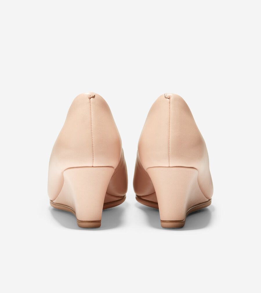 【Cole Haan】グランド アンビション オープントゥ ウェッジ　7.1/2 グランド アンビション オープントゥ ウェッジ 55mm womens. 0.0