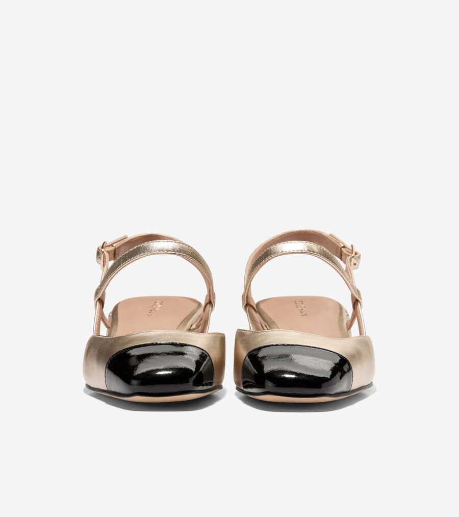 COLE HAAN ペラ ブロック ヒール スリング（チョコレート） ペラ ブロックヒール スリング 35mm womens. 26000 | COLE_HAAN