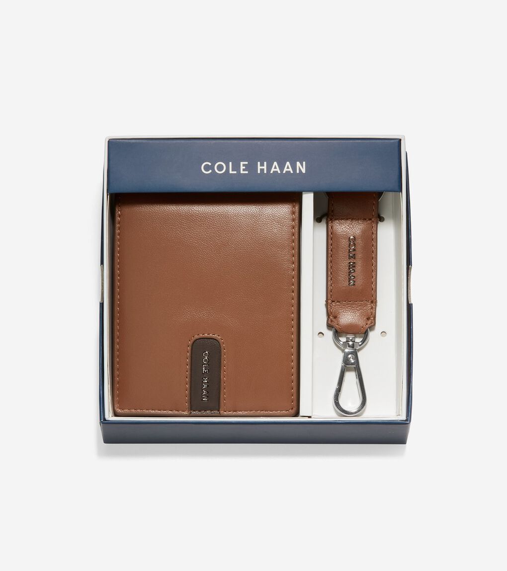 カラー ブロック ウォレット レザー キー フォブ ウィズ ロブスター クロウ クラスプ フォブ mens.