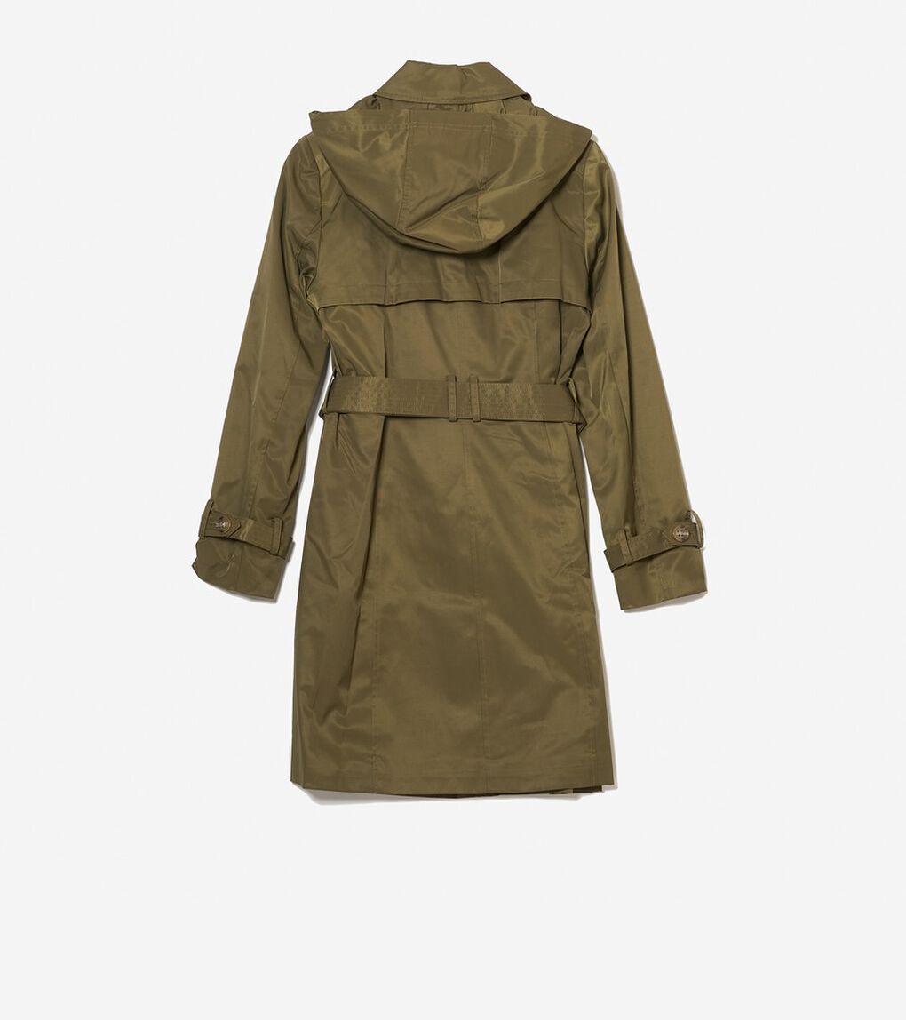 コットン レイン トレンチコート womens.