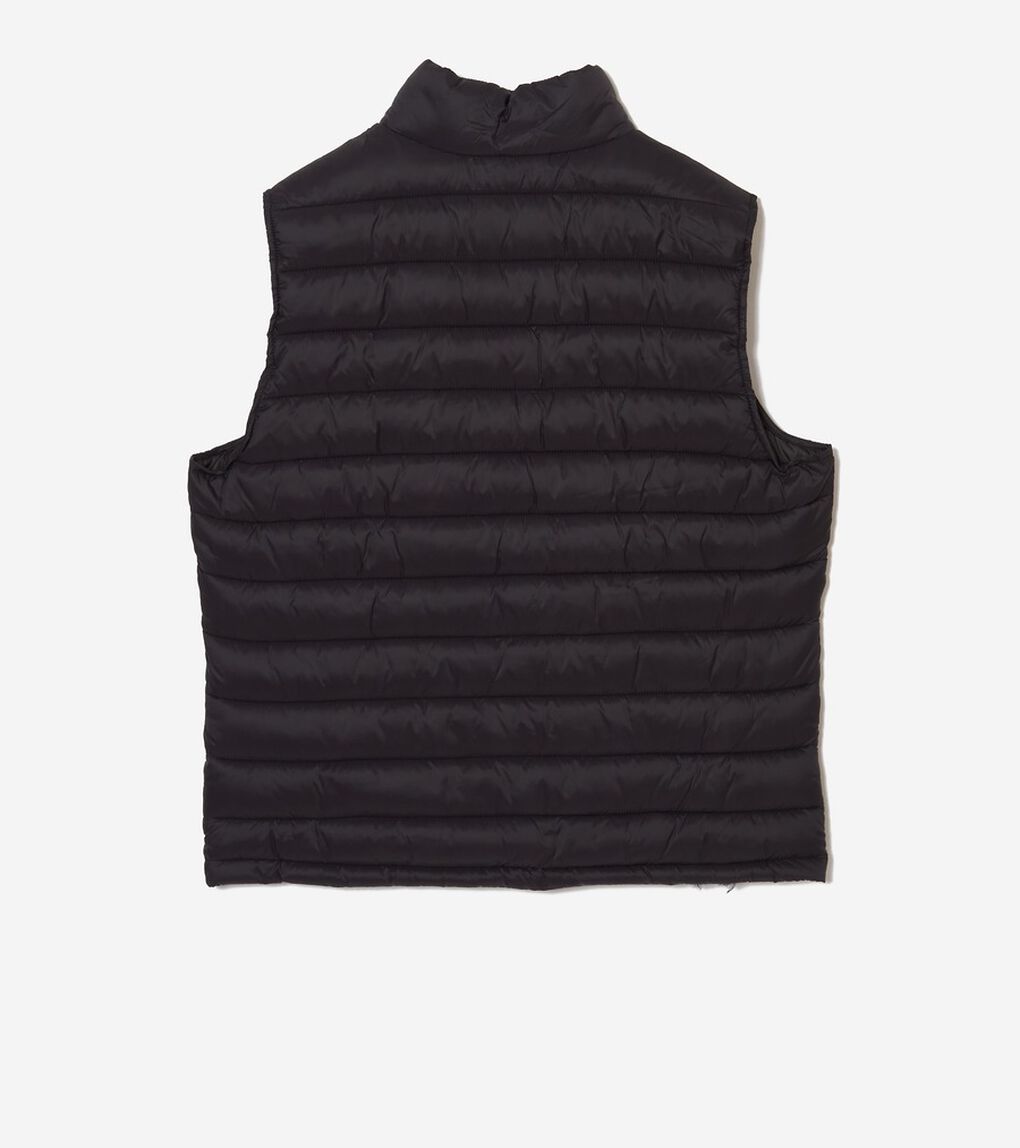 ジップフロントキルテッドベスト mens.