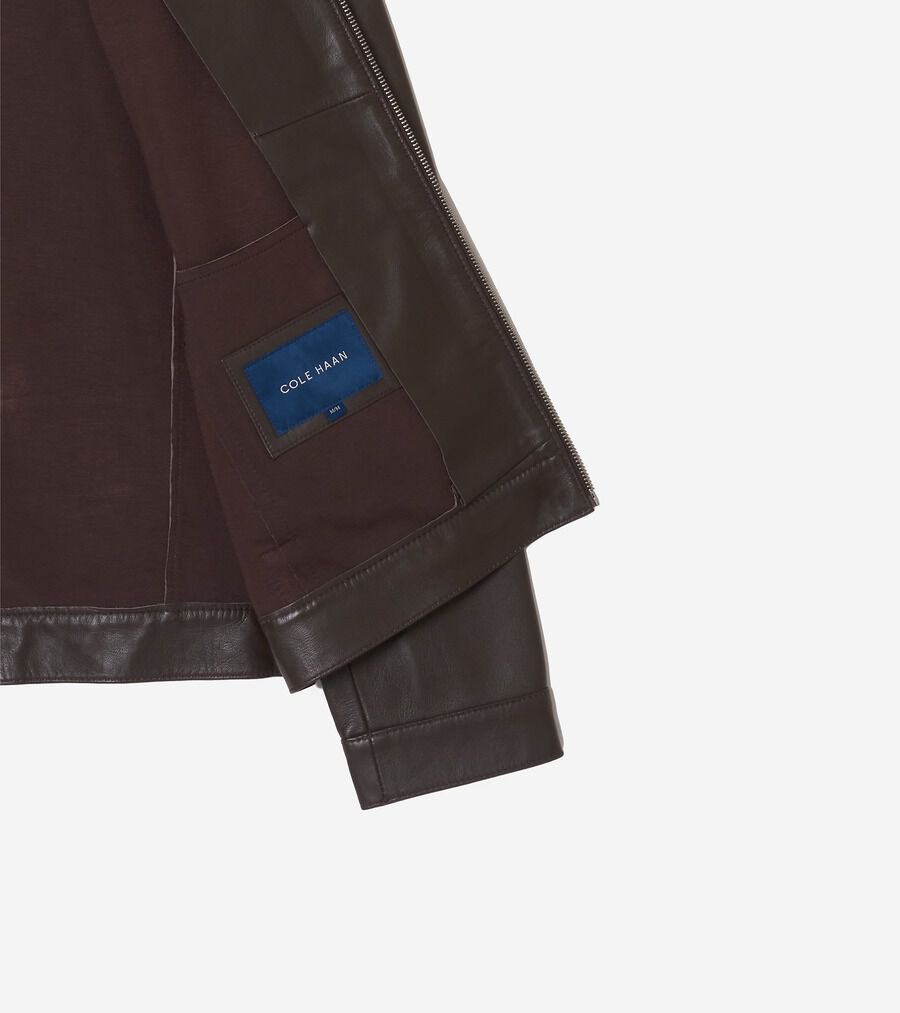 ボンデッドレザー モトジャケット mens. 0.0 | COLE_HAAN