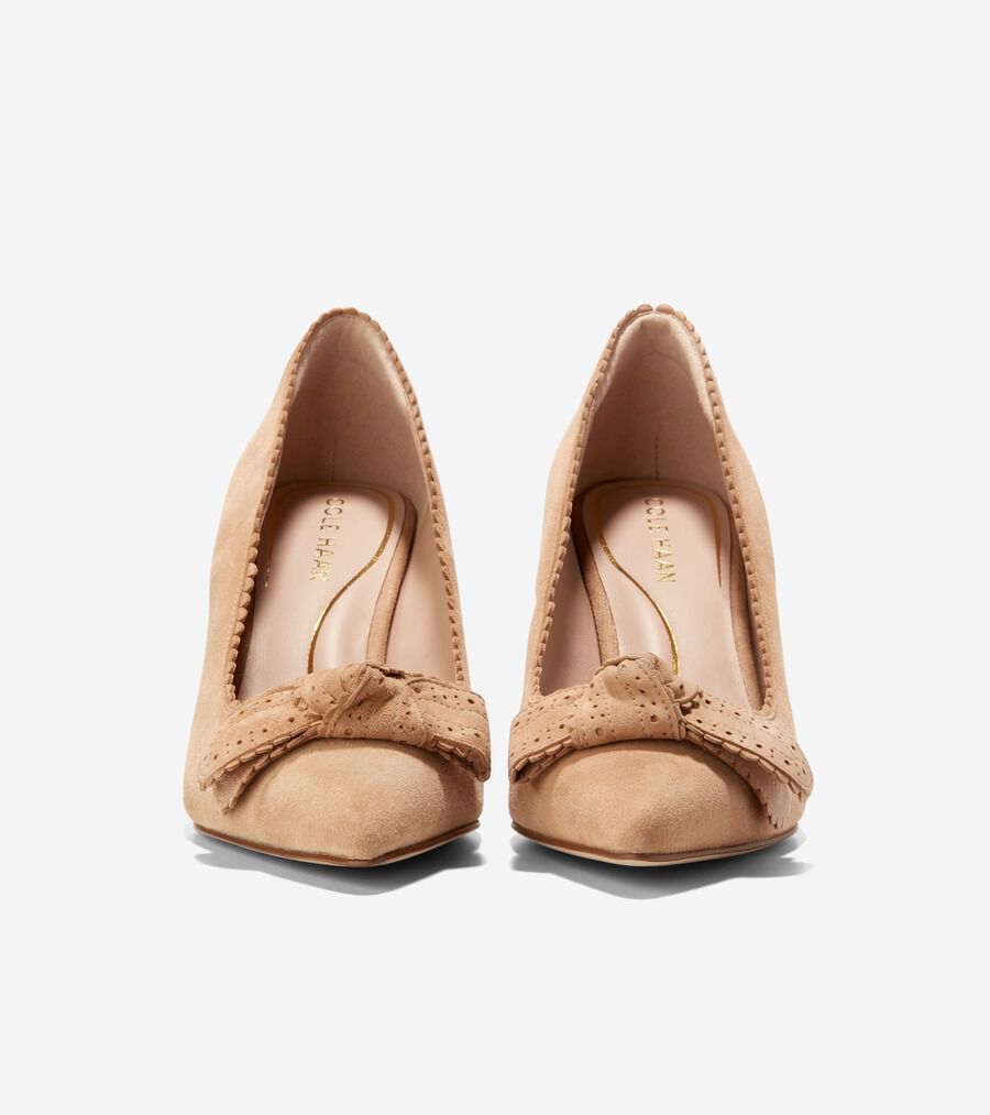COLE HAAN ベルポート ボウ スエード パンプス ヒール ベルポート ボウ パンプ womens. 26600 | COLE_HAAN