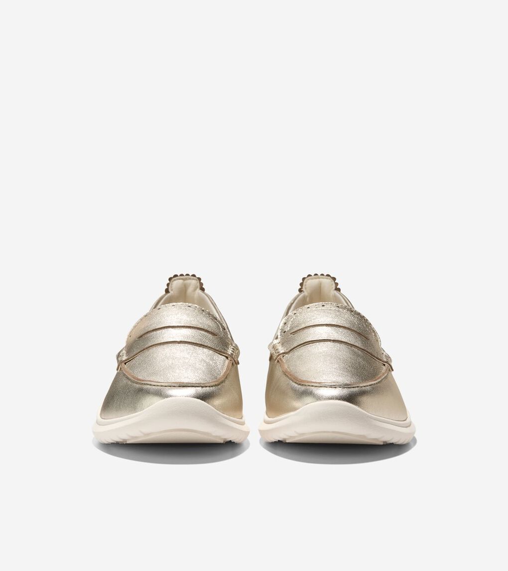 ゼログランド メリット レザー ローファー womens.