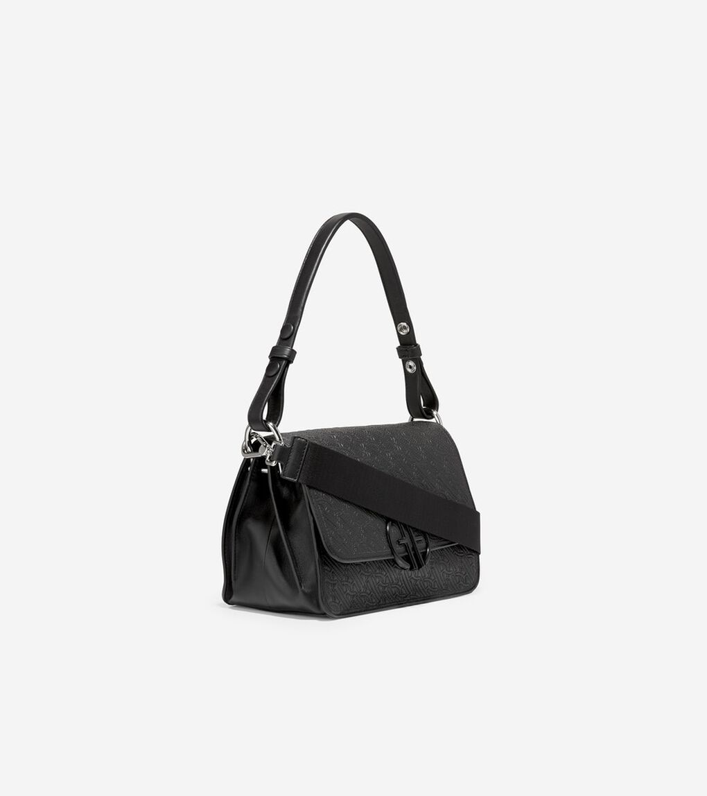 キルテッド ロゴ ショルダー バッグ womens.