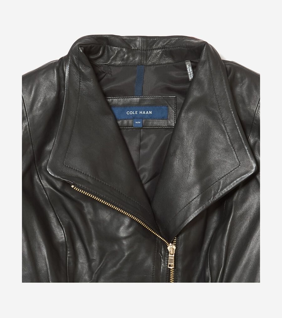 モウルデッドカラーアシンメトリックレザージャケット womens モウルデッドカラーアシンメトリックレザージャケット womens
