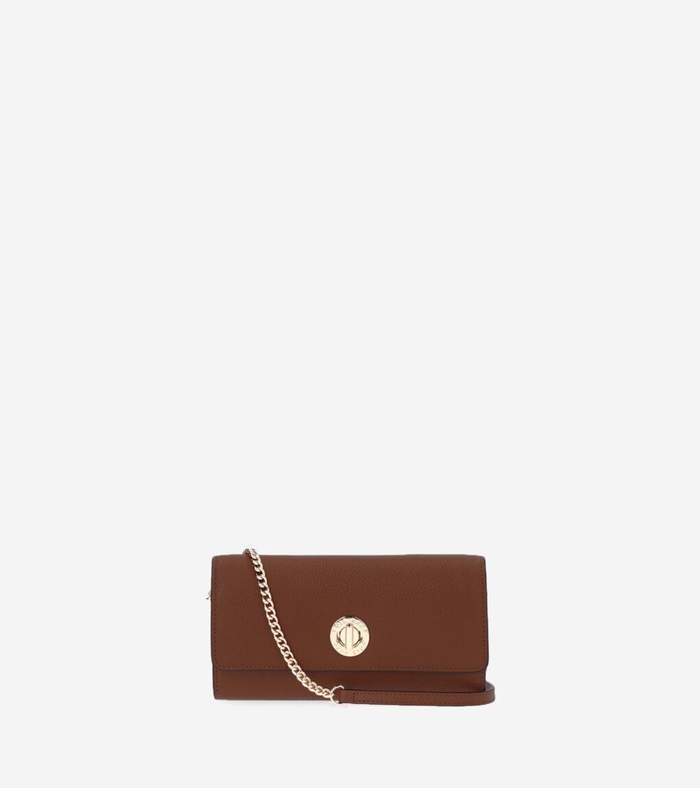 ターンロック ウォレット チェーン付き Womens ブリティッシュ タン 公式 コール ハーン Cole Haan オンラインストア