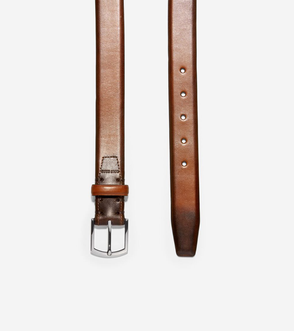 32mm バーニッシュ レザー ベルト mens.